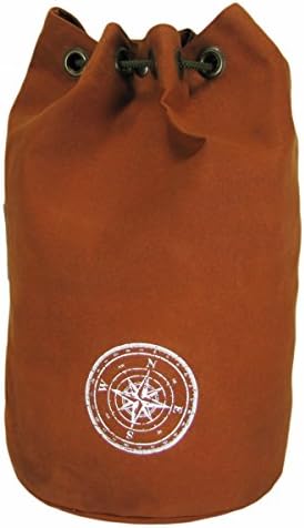The House Of Tara Wax Coated Cotton Canvas Backpack (Rust Color)