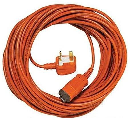 SPARES2GO 15 Metre Cable Power Lead Plug for Flymo Lawnmower Hedge Trimmer (15m)