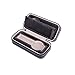 Aco&bebe House Black Zippered Watches Box Travel Case - Watch Organizer Collection - Top Grade Carbon Fibre PU Leather (Black-2 Slots)