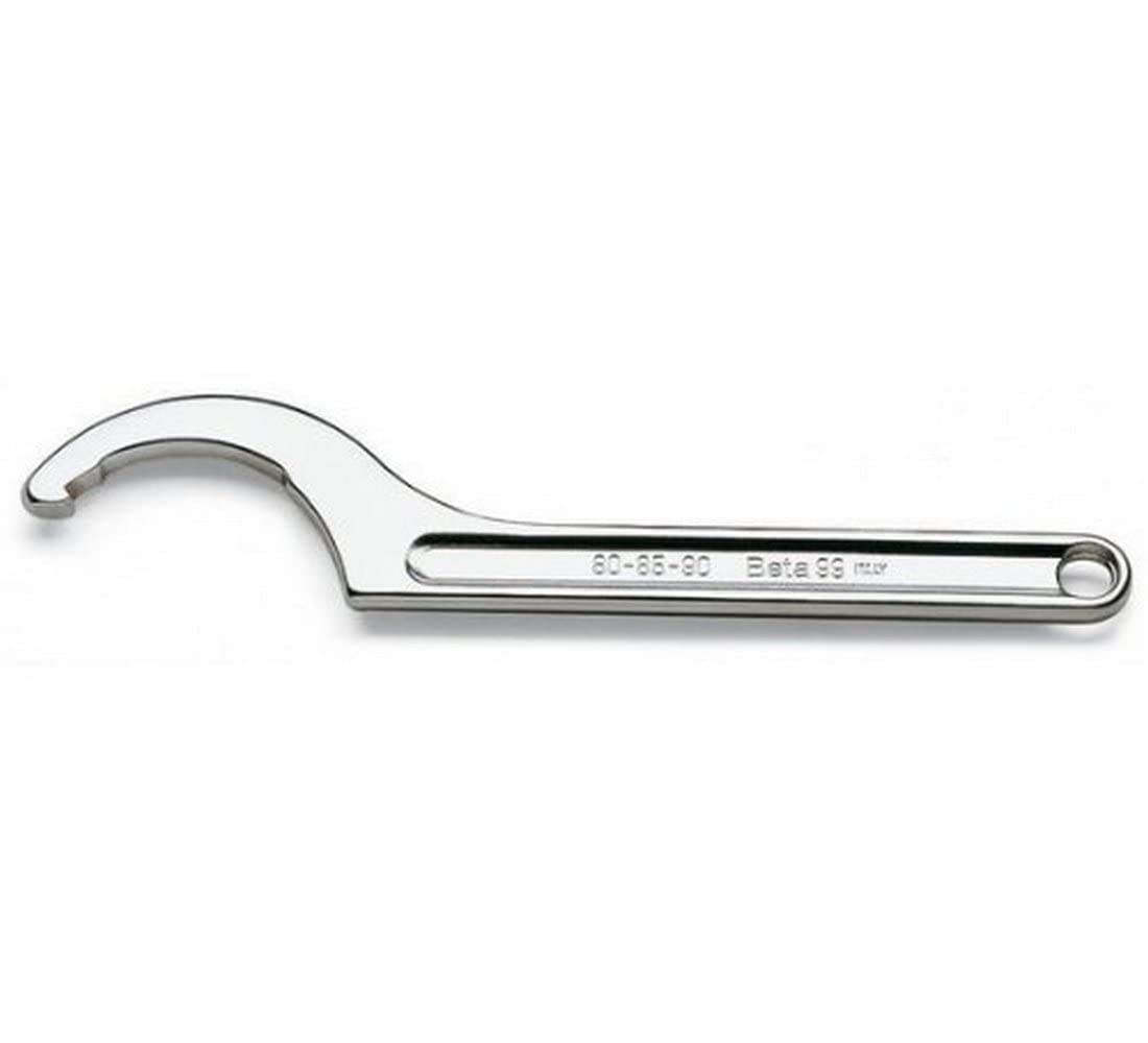 Beta 990068 Model 99 68-75 Hook Spanner with Square Nose for Ring Nut, Uni/iso 2982 2983, 68-75 mm Size