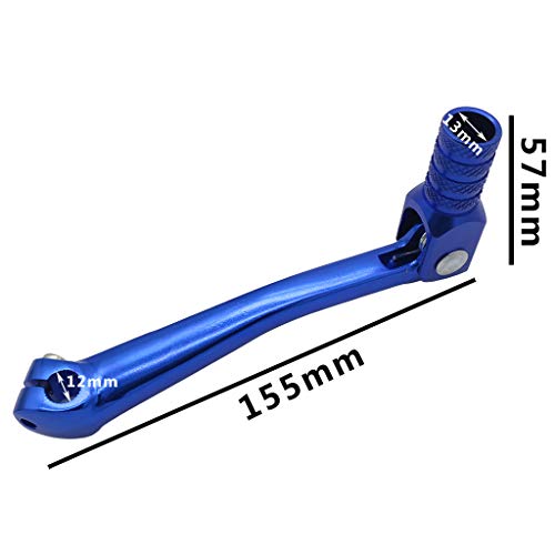 OTOHANS AUTOMOTIVE CNC Aluminum 2" Folding Gear Shifter Shift Lever for Honda XR50 CRF50 XR CRF 50cc 70cc 90cc 110cc 125cc Dirt Pit Bike (Blue)
