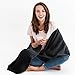 Bedsure Knitted Throw Blanket for Sofa and Couch - Lightweight, Soft & Cozy Knit Throws - Black, 50 x 60 inches