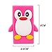 iPod Nano 7 Case, iPod Nano 8 Case, FiveBox 3D Penguin Soft Silicone Rubber Skin Case Cover for Apple iPod Nano 7th 8th Generation 7G 16GB(Hot Pink)