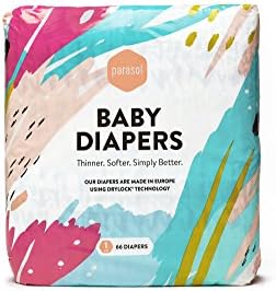 Parasol Disposable Diapers, Discover, Size 1, 66 Count (Pack of 4)