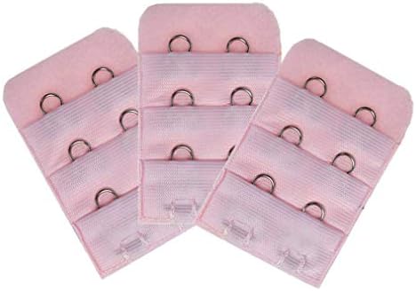 3 Pcs Bra Extenders 2 Hook 3 Row Ladies Bra Band Extension Strap Underwear Strapless by SamGreatWorld