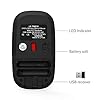 Wireless Mouse for Laptop Silent Cordless 2.4G USB Slim Mouse Wireless Optical Ambidextrous Computer Mobile Mouse…