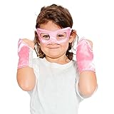 Pink Superhero Eye Mask and Powerbands - Kids