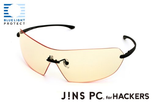 【JINS PC for HACKERS -LINEAR-】ディスプレイに集中できるスタイリッシュなPC専用メガネ(度なし)