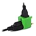 USA to UK Plug Adapter by Yubi Power 2 in 1 Universal Travel Adapter with 2 Universal Outlets - Green 2 Pack - Type G for United Kingdom, England, Hong Kong, Ireland, Scotland, and more