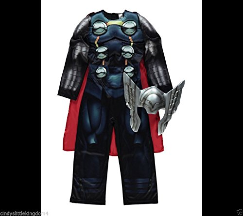New George Marvel Avengers Thor boys Fancy Dress Outfit Dressing Up Costume [3-4 Years]