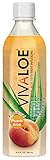 Vivaloe Peach Flavor Aloe Beverage. All Natural Aloe Juice.
