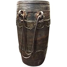 Antique Primitive Wood Nail Keg Old-Time Well Pitcher Rustic Country Decor