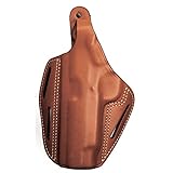 BLACKHAWK! 3-Slot Pancake Leather Brown Concealment Holster, (Size 01 ), Right Hand, (Colt 5in Govt)