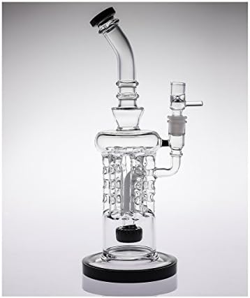 Black 14.4mm 32cm Handmade Glass Cup Pipes