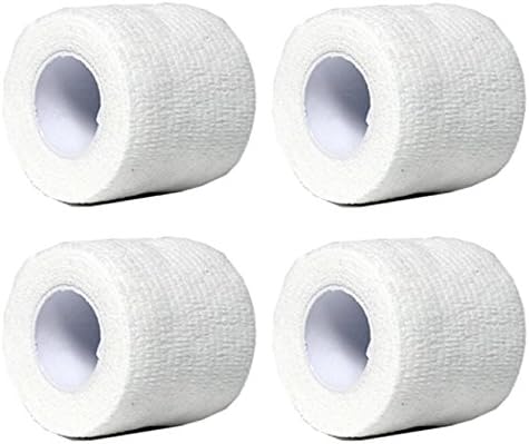Self-adherent Stretch Cohesive Athletic Tape Wrap Bandage 2 Inches By 6 Yards (Pack of 4) By Aguaton