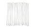 HAODE FASHION Heavy Duty 12 Inch Cable Ties White Clear Color, Industrial Zip Ties Strong 120 lbs Strength, Wire Ties Wraps Durable Plastic Ties Straps, Indoor Decoration Outdoor Home (50 pcs, white)