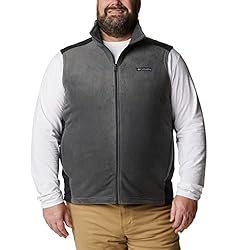 Columbia Men's Steens Mountain Vest, Grill/Black, 5X