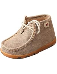 Twisted X Infant Driving Moccasins, Color: Dusty Tan, Size: 7, Width: M (ICA0005-7-M0