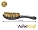 100% Boar Bristles Wave Brush (MEDIUM Bristle) By CLEJ | Ergonomic Waves Brush With Maple Hardwood Handle For Women, Men & Children | Perfect For Afros, Dreads, Locs, Curls & Twists