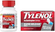 Tylenol Extra Strength Acetaminophen Rapid Release Gels, Pain Reliever & Fever Reducer, 10