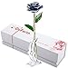 DEFAITH 24K Gold Dipped Real Rose Gifts, Best Wedding Anniversary Valentines Day Love Gift for Her Wife Girlfriend Spouse, Blue with Stand