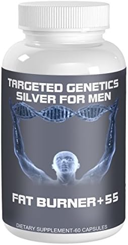 Targeted Genetics Thermogenic Fat Burner for Men Over 55. The Only Weight Loss Pills Engineered to Attack Belly Fat in Men Over 55. TG-1 Fat Cutter Weight Loss Pills Silver are ONLY for Men Over 55