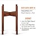Fox & Fern Mid Century Tall Plant Stand Indoor, Indoor Plant Stand, Tall Plant Stands for Indoor Plants, Plant Holder, Corner Plant Stand - EXCLUDING Plant Pot - Solid Walnut Wood - Fits 10