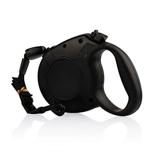 Ledmo 2nd generation retractable dog leash, 26ft hand g…