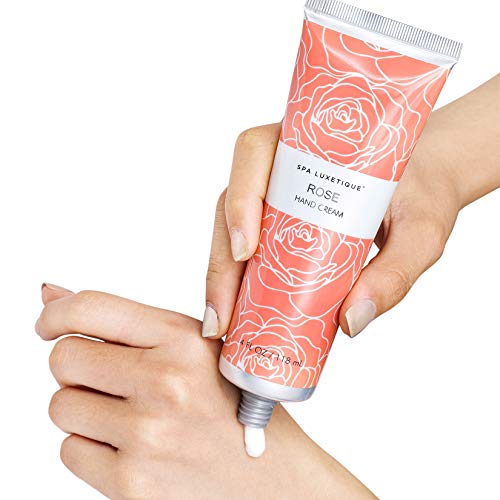 Hand Cream Gift Set, Spa Luxetique Hand Lotion Gift Set for Women, Rose Lavender and Vanilla Scent, 4oz x 3pcs