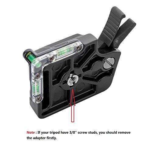 Papaler Quick Release Plate, KINGJOY BB-20A Aluminum Quick Release Plate QR Plate Adapter 1/4" and 3/8" Screws for DSLR Camera Camcorder Tripod Monopod Ball Head