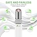 Facial Hair Removal for Women, Waterproof Painless Hair Remover Eyebrow Trimmer for Peach Fuzz, Chin Hair, Upper Lip Moustaches, Battery-Operated Lipstick Design