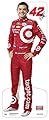 TI47642 Kyle Larson 42 Target NASCAR Cardboard Cutout