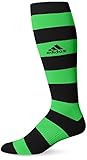 adidas Metro IV Soccer Socks, Large, Black/Solar Green