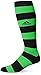 adidas Metro IV OTC Soccer Socks, Black/Solar Green, Large