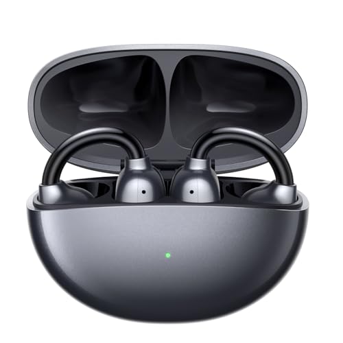 UGREEN ClipBuds, Open-ear Wireless Headphones with 4 Mic Clear Call Earbuds Clip on Earphones Bluetooth 6.0, App&Touch Control, IPX5 for Running Fitness, 30H Playtime, iOS&Android, Fit for S26 Ultra