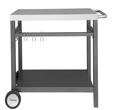 Royal Gourmet Double-shelf Movable Dining Cart Table,Commercial Multifunctional Stainless Steel ...