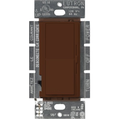 Lutron DVSCCL-153P-SI Diva Dimmable CFL/LED Dimmer, Sienna