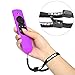 [2 Pack] Anti-Slip and Dust-Proof Silicone Remote Cover with Lanyard for Fire TV with 4K Alexa Voice Remote (2017 Edition) (2nd Gen) / Fire TV Stick Alexa Voice Remote (Purple + Orange)