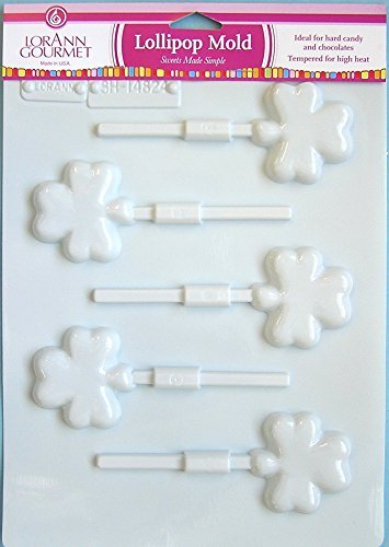 LorAnn Oils Hard Candy Shamrock Lollipop Mold