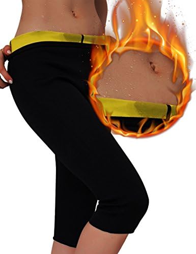 Tooklanet Womens Slimming Pants Neoprene for Weight Loss Hot Thermo Sweat Sauna Capris Leggings