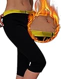 Tooklanet Womens Slimming Pants Neoprene for Weight Loss Hot Thermo Sweat Sauna Capris Leggings
