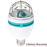 EVERMARKET LED Rotating Light Bulb MGL801A, 3-Watt, RGB-XL14 , Lamp Disco Party Bar Club Effect Lights