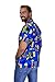 V.H.O Funky Hawaiian Shirt, Beerbottle, Blue, L