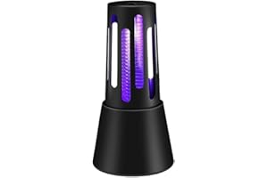 TILIBRA Bug Zapper Indoor, 4200V High Voltage Insect Catcher for Inside Home for Indoors Kitchen Home, Mosquito Zapper with Upgraded Dual Core Fan & Double Circles of Blue Light for Mosquitoes Flies, Moths