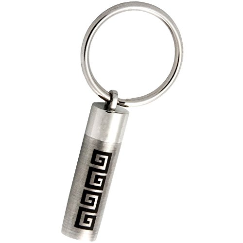 Memorial Gallery MG-3241 Aztec Cylinder Cremation Keychain