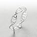 Helen de Lete Innovative DNA Sterling Silver Ring for Women