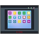3.8 Inch PLC HMI All in One Integrated Programmable Logic Controller, 10 Input 7 Relay Output, Built-in Analog 2AD &amp; 2DA, 2NTC10K, 2 High-Speed Pulse 100KHz for Sevor or Stepper (17MR-FE380-FX-B)