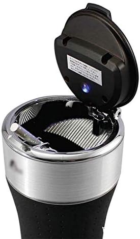 売れ筋の車の車ブルーライト灰皿ルミナスledライトソーラーゴム灰皿 Color Silver メーカー直売の