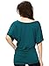 LL WT742 Women's Versatile Casual Short Sleeve Dolman Top – Loose Fit Boat Neck XXL Teal