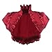 Imagenation Charmeuse Satin Short Sleeve Shrug Bolero